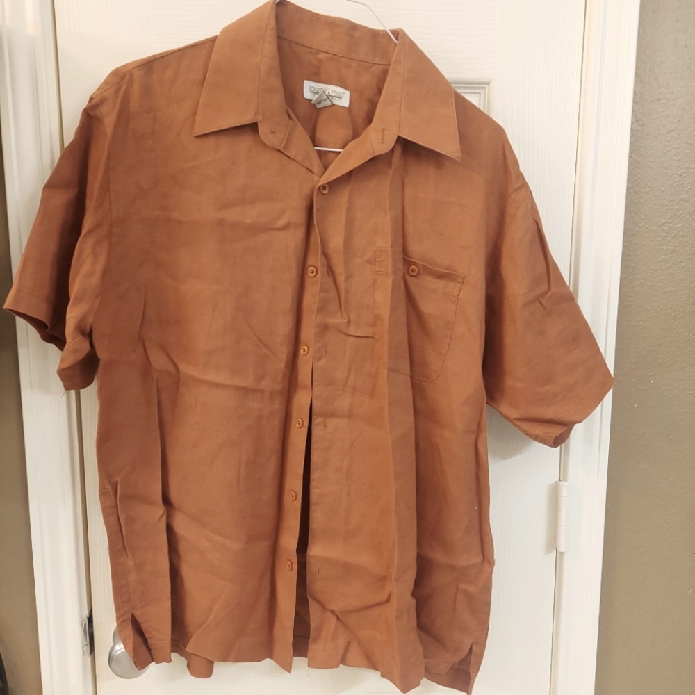 men's used linen shirt